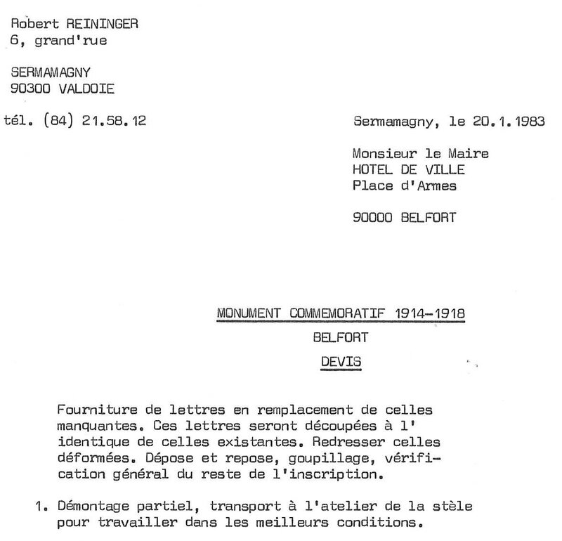 1983 01 20 Reininger Devis Restauration inscriptions 2R