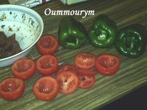 Mes tomates et poivrons farcis 