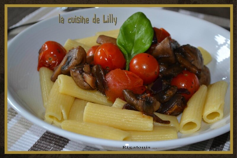 rigatonis aux tomates cerises
