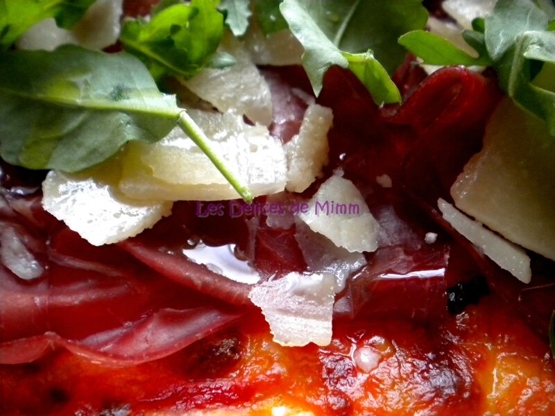 Pizza bresaola e rucola (Bresaola et roquette) 5