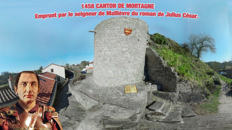 1458 CANTON DE MORTAGNE- Emprunt par le seigneur de Mallièvre du roman de Julius César