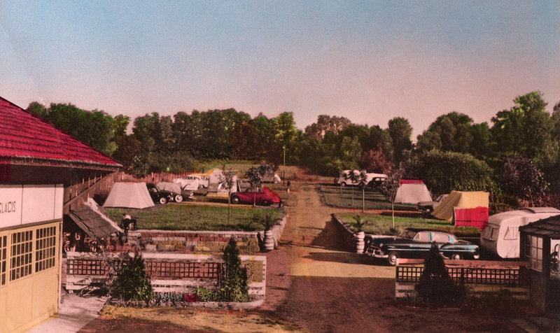 CPSM Belfort Glacis Camping 1950 - 60