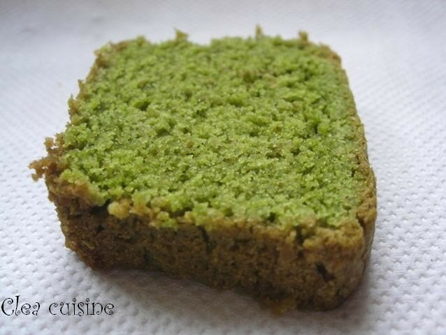 Cake au thé matcha