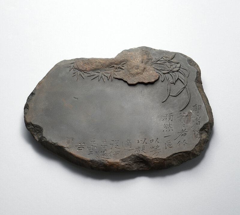 2020_HGK_18242_2894_000(an_inscribed_orchid_and_bamboo_chengni_ink_stone_qing_dynasty)