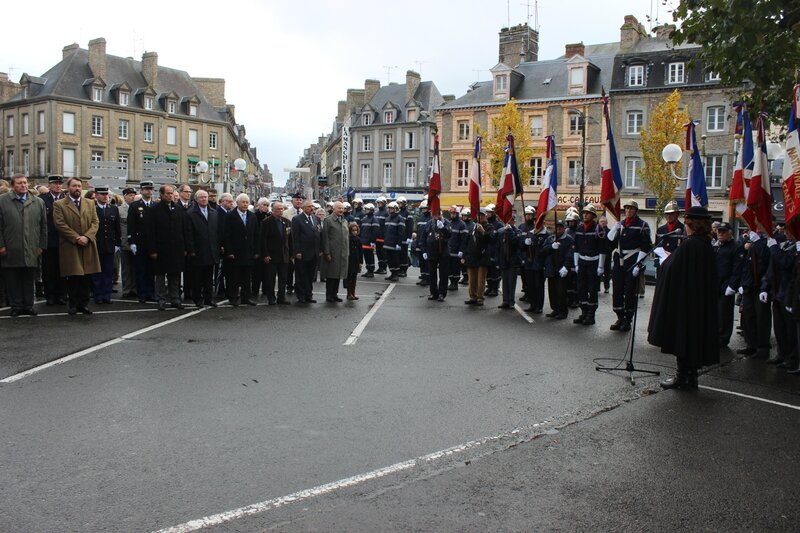 cérémonie 11 novembre 1918 2014 Avranches place Littré armistice