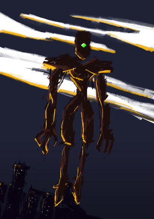 illustration speed painting mecha test