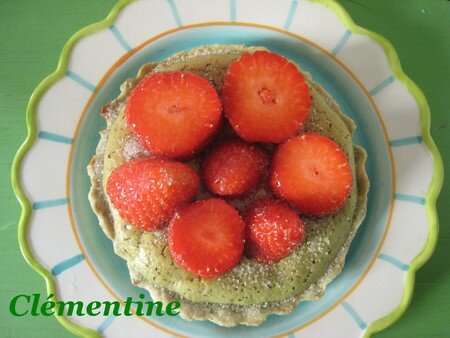 Tartelettes fraise-pistache Tartelettes fraise-pistache