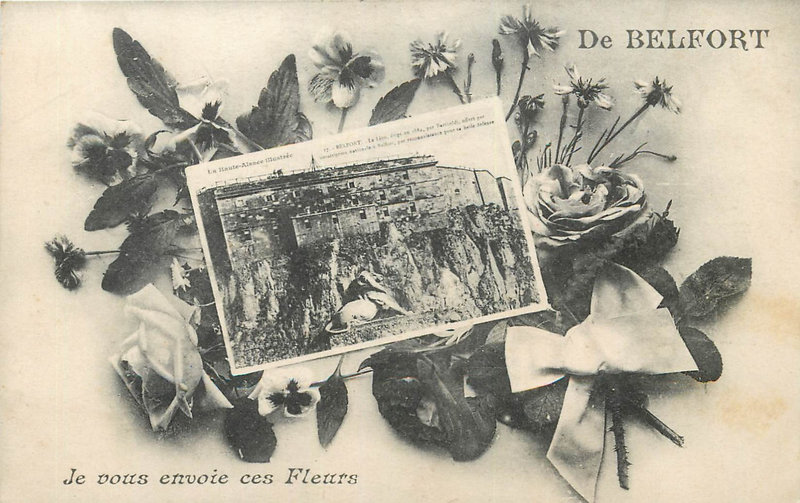 CPA Belfort Lion & Fleurs XXR