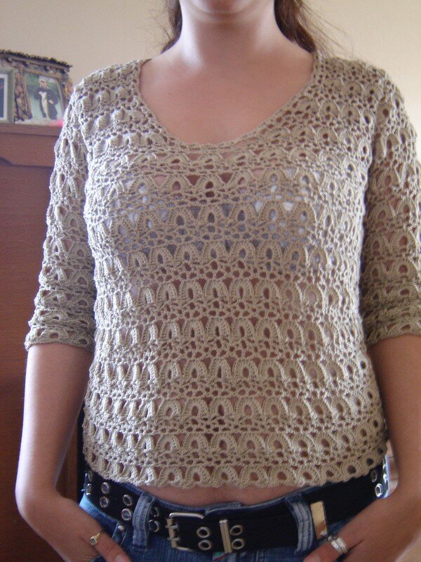 pull ajoure tricot