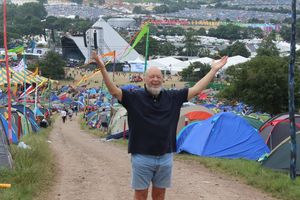 Glastonbury festival 2013 Pyramid stage Michael Eavis