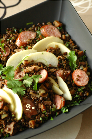 Lentilles au rice cooker