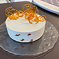 <b>Entremet</b> mousse Dulcey insert pommes et croquant speculoos
