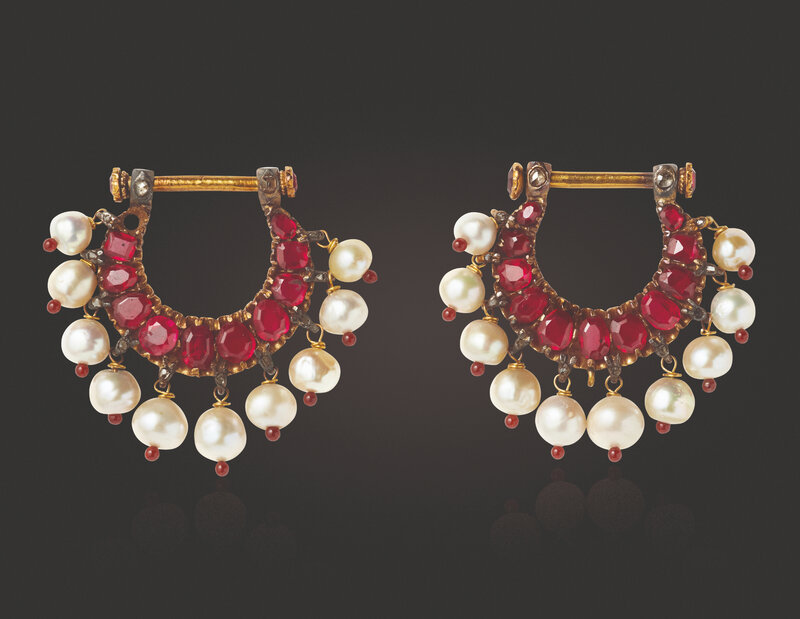 2019_NYR_17464_0019_000(a_pair_of_antique_ruby_pearl_glass_and_diamond_earrings)