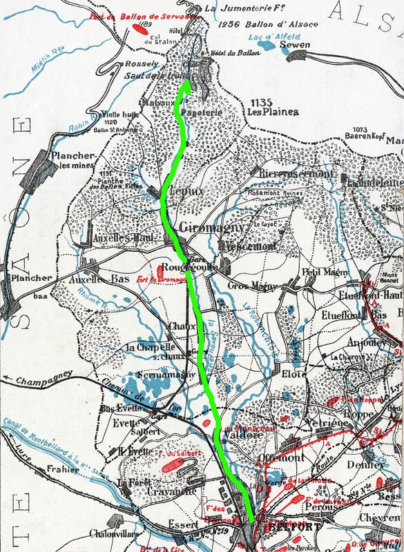 Trajet course 17 août 1919 R