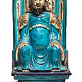 A turquoise-glazed figure of <b>Zhenwu</b>, 17th century