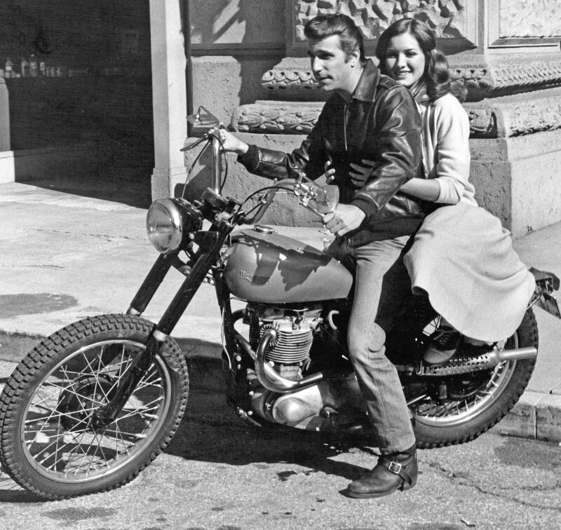 fonzie-Triumph les Jours Heureux-Happy Days