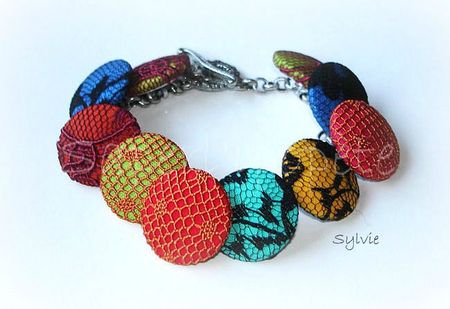 bracelet boutons dentelles couleurs vives1