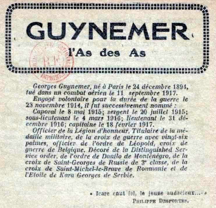 Guynemer As des As