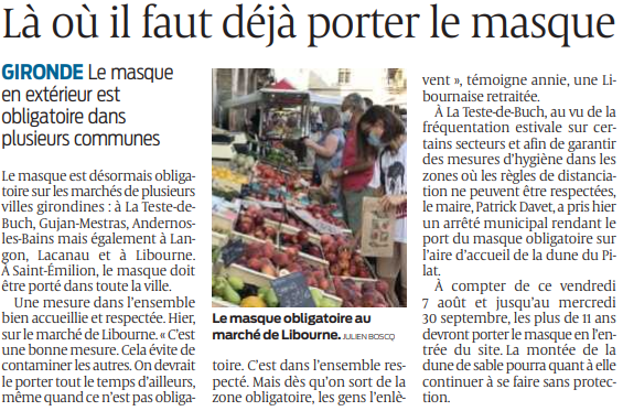 2020 08 08 SO Là où il faut déjà porter le masque