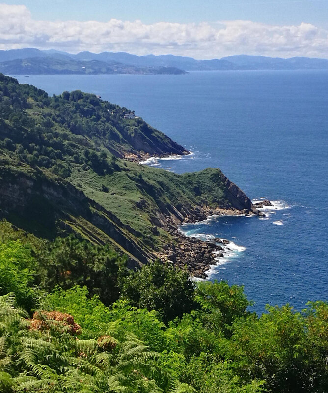 San Sebastian, Monte Iguildo, vue sur les côtes (Espagne)