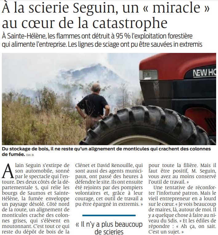 2022 09 14 SO A la scierie Seguin un miracle au coeur de la catastrophe