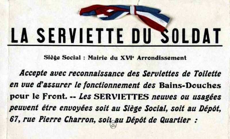 La serviette du soldat