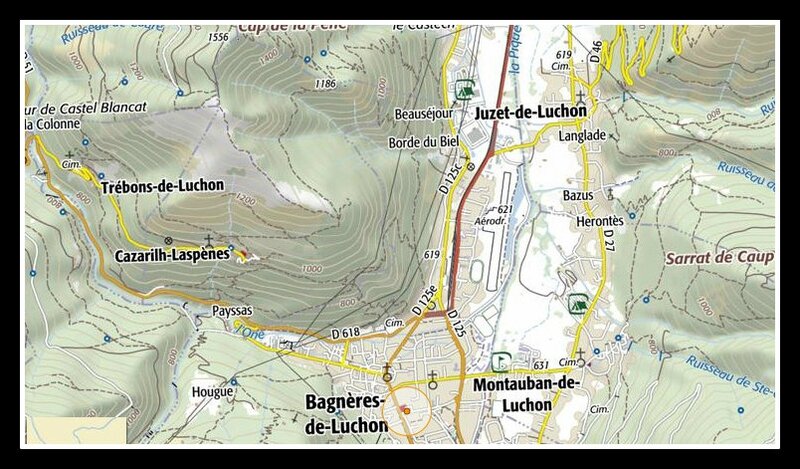 Bagnères de Luchon carte