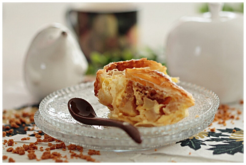 pomme- tarte-tourte-spéculoos-omnicuiseur-recette-basse température dessert