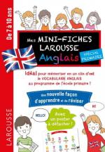 Mes mini fiches Larousse anglais spécial primaire couv