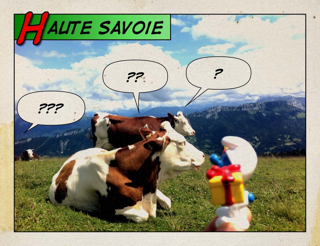 Le Semnoz : Schtroumpf découvrant les alpages savoyards (74)