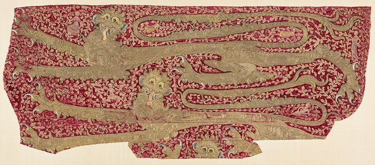 Fragment of a horse caparison (1330–40), England