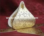 contenant a dragee, boite orientale a paillettes or-accessoire mariage-powder wedding candy box