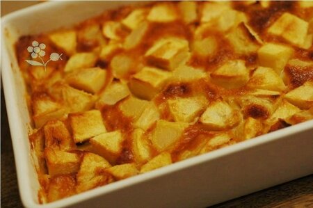 Clafoutis pomme-poire au jus de pommes_2