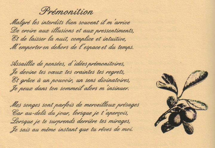 100 poèmes 81 prémonition
