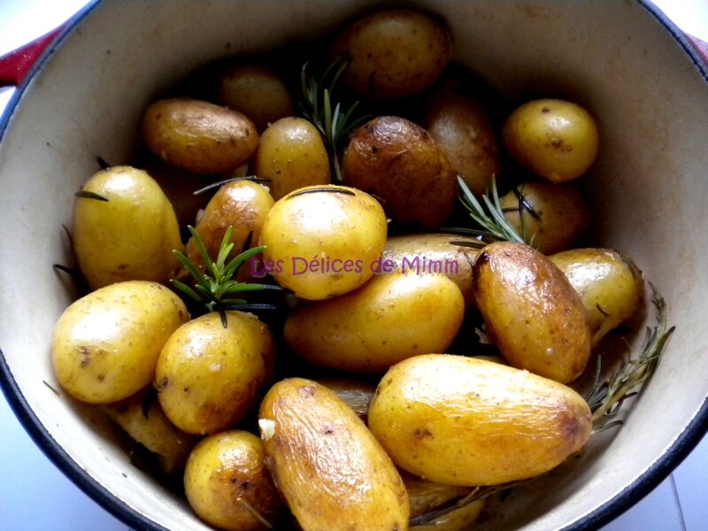 Cocotte de pommes de terre grenailles au romarin 3