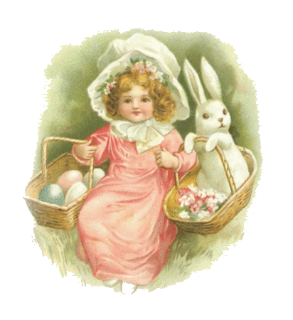 free-vintage-easter-clip-art-little-girl-bonnet-baskets-eggs-bunny