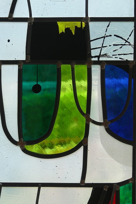 détail vitrail moderne - Aurélie Dupin