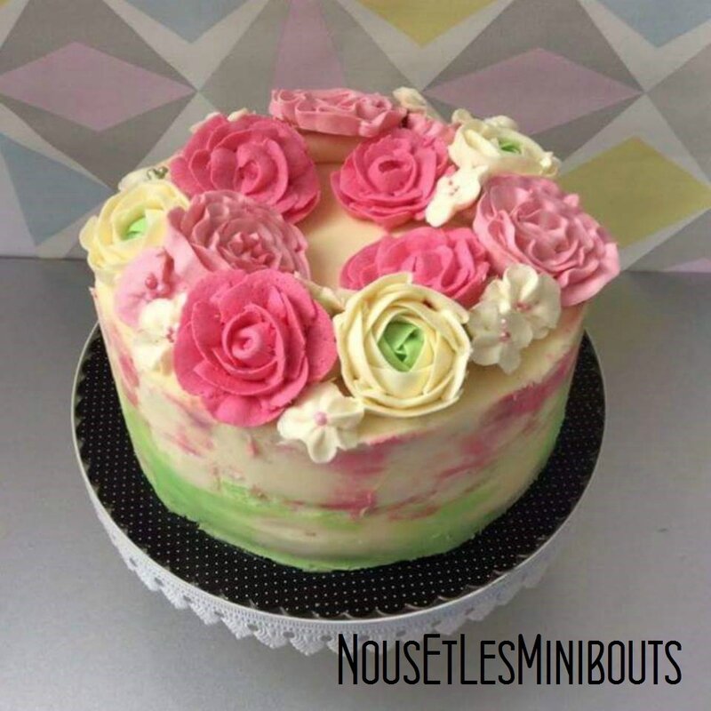 fleurs crème au beurre