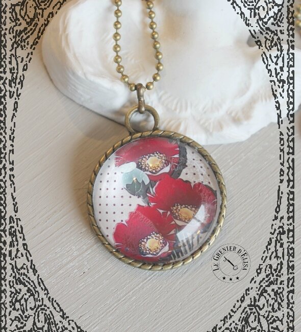 COLLIER COQUELICOT