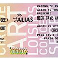 <b>Nick</b> <b>Cave</b> & The Bad Seeds - Mardi 29 Avril 2008 - Casino de Paris