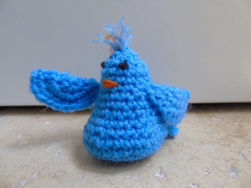 Twitter oiseau au crochet