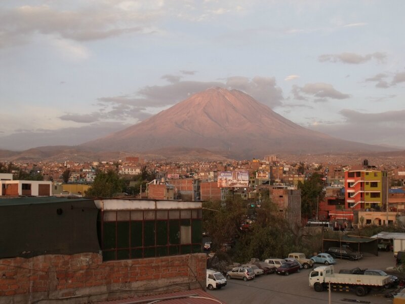 2013-10-22 Arequipa (115) Vue de l'hostal Mirasol