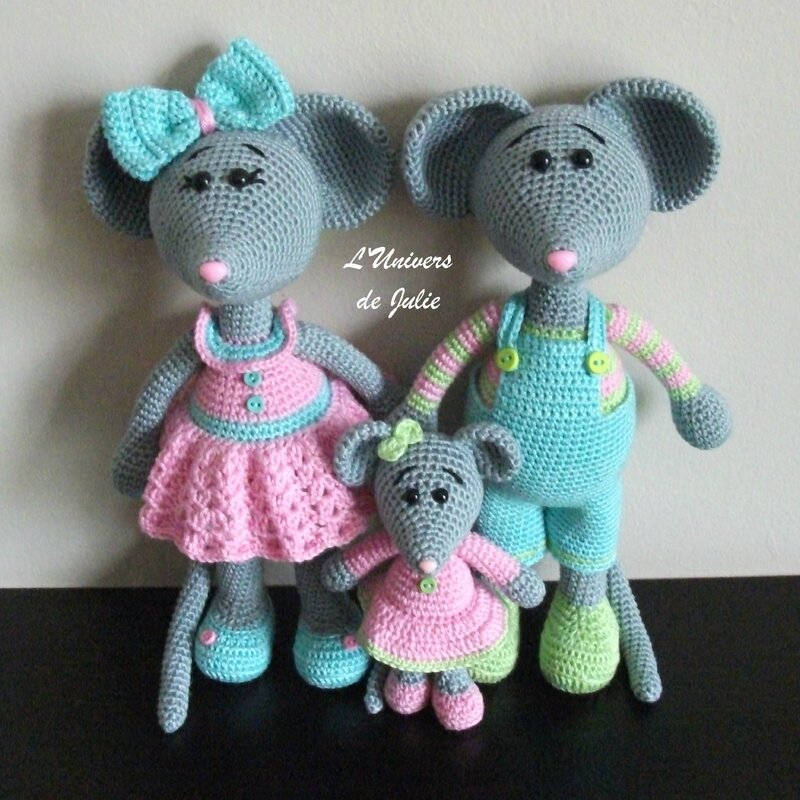 Famille Roquefort Souris L'univers de Julie MaryGurumi 2