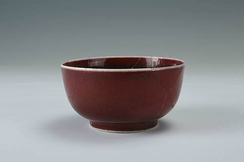 Red-glazed bowl, Xuande period (1426-1435)