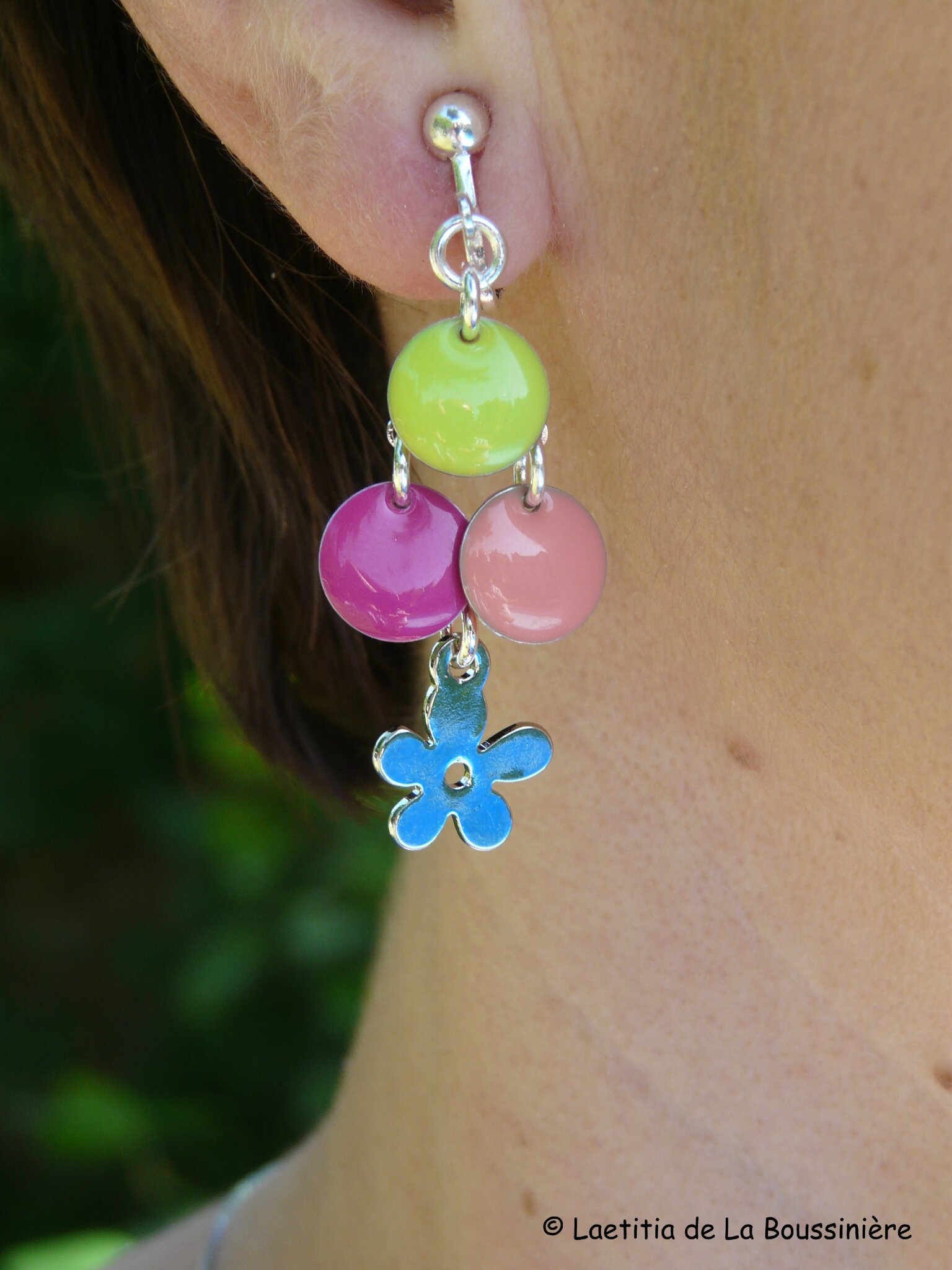 BO Fleur d'été (granny, fushia et corail)
