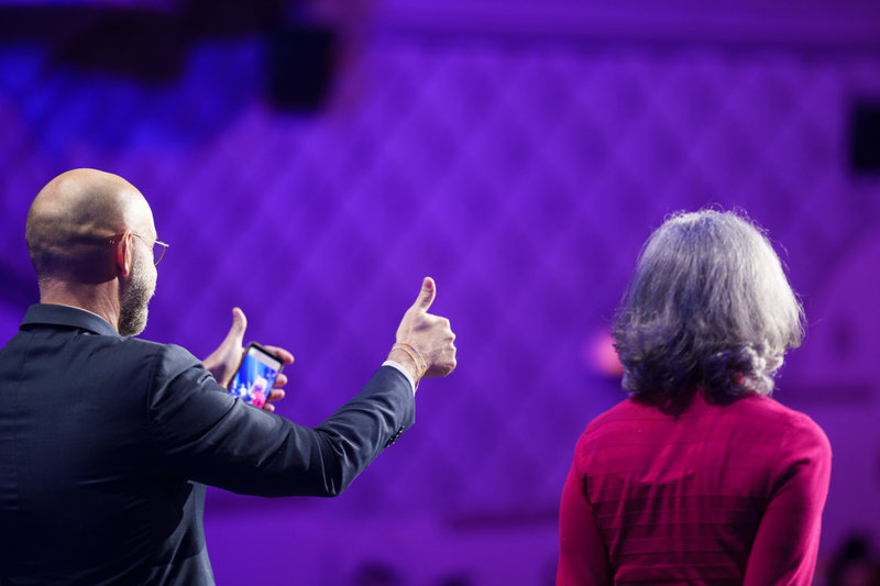 Frédéric Fougerat et Marianne Conde Salazar après selfie ISCOM 2023