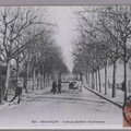 L'<b>avenue</b> <b>Denfert</b>-<b>Rochereau</b> hier.....
