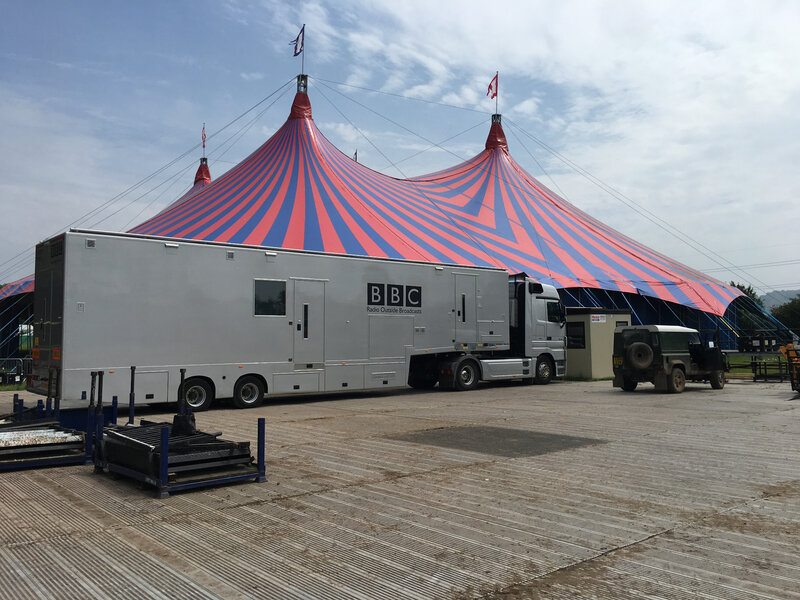 Glastonbury_festival_2019_BBC_John Peel Stage_OB truck_car régie