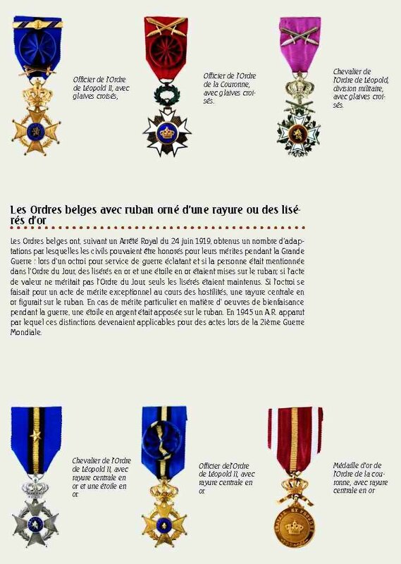 Décorations militaires belges2