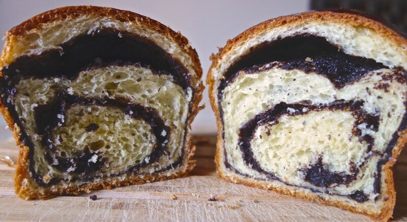 brioches bicolores : au chocolat